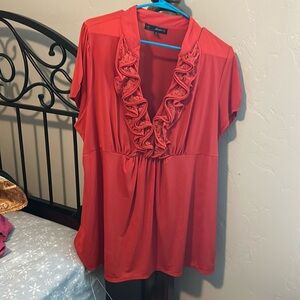 Orange blouse it is a 3X